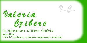valeria czibere business card